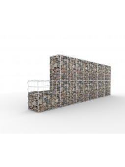 Gabionová zeď 50x30x50 cm, oko 10x10 cm